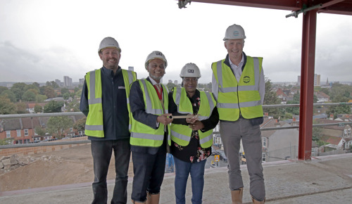 Oakwood Director Sam Duckett, Cllr Humayun, Cllr Eunice And Richard White
