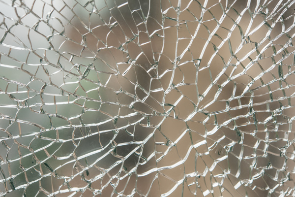 Broken Window Glass